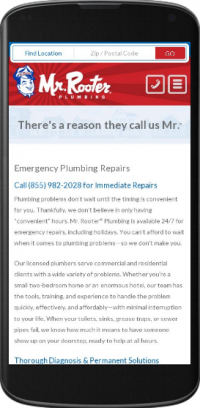 Mobile Websites for Plumbers